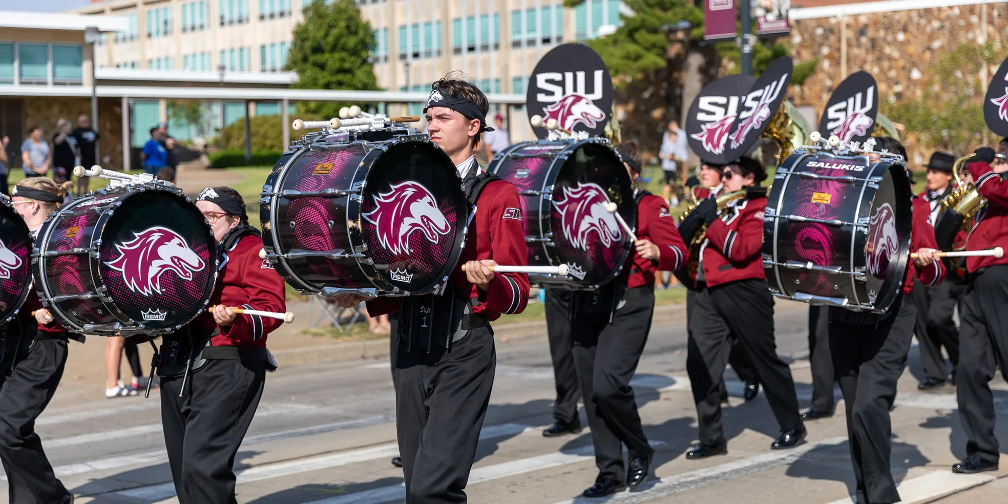 SIU Marching Salukis in the Homecoming Parade
